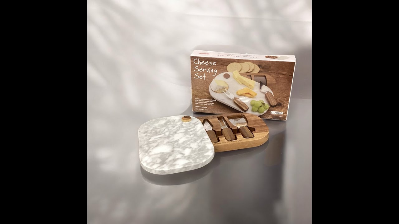 Personalised Laser Engraved Carrera Marble Cheese Board Gift Set