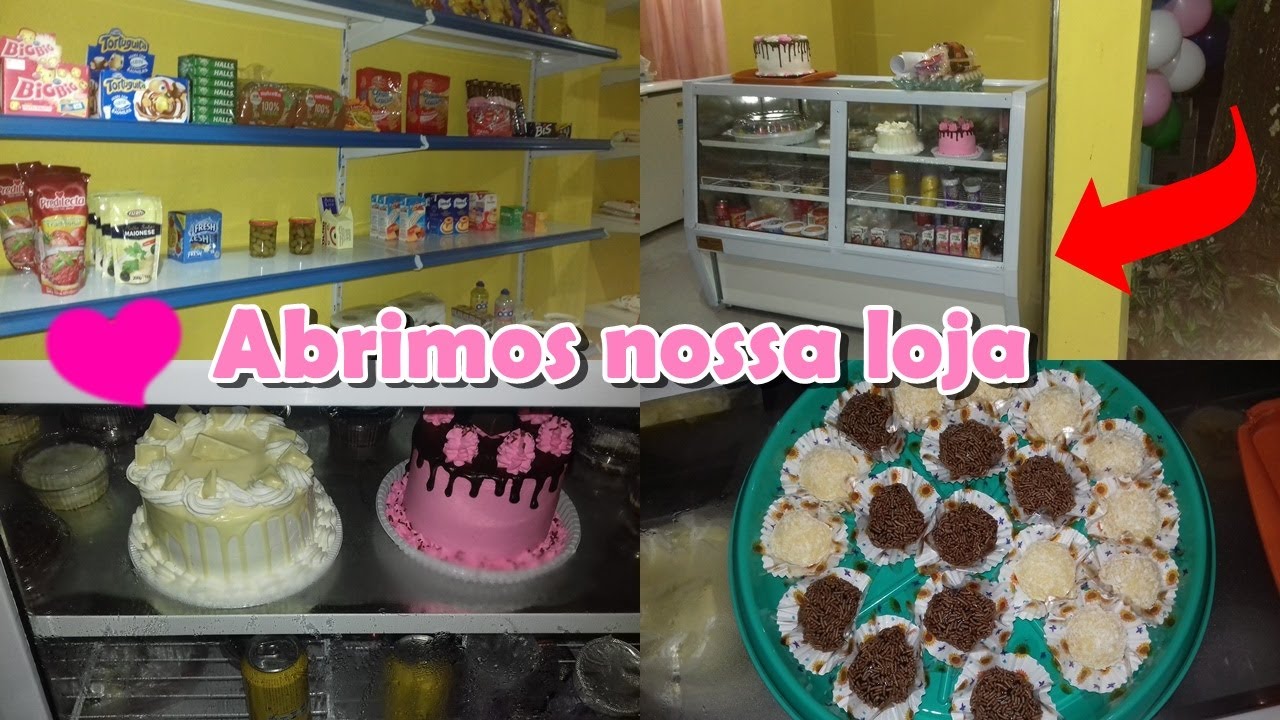 ARRUMAÇÃO DA MINHA LOJA, PREPARANDO OS BOLOS E DOCES E INAUGURAÇÃO 🎊🎉