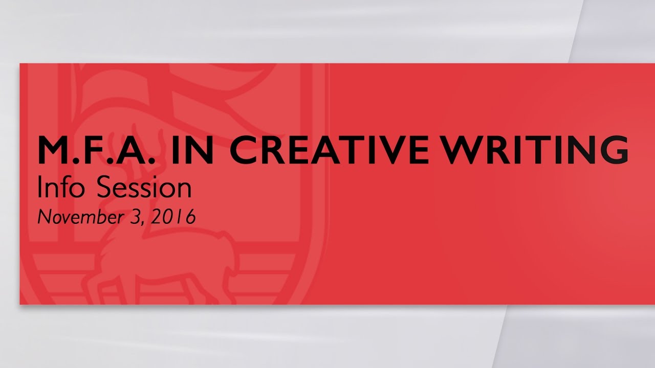 M.F.A. in Creative Writing Info Session