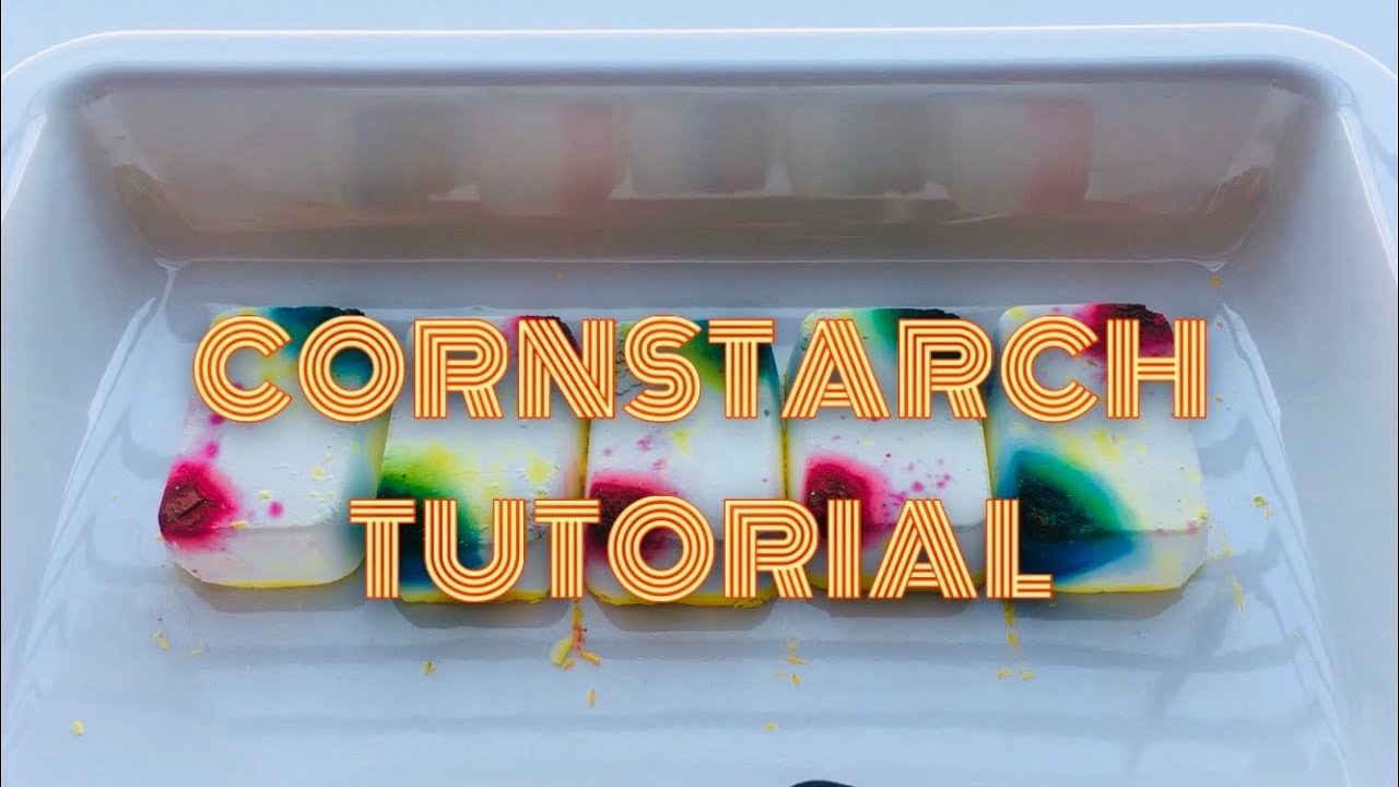 CORNSTARCH CRUNCHIES TUTORIAL WITH END RESULT | ASMR | STEP BY STEP