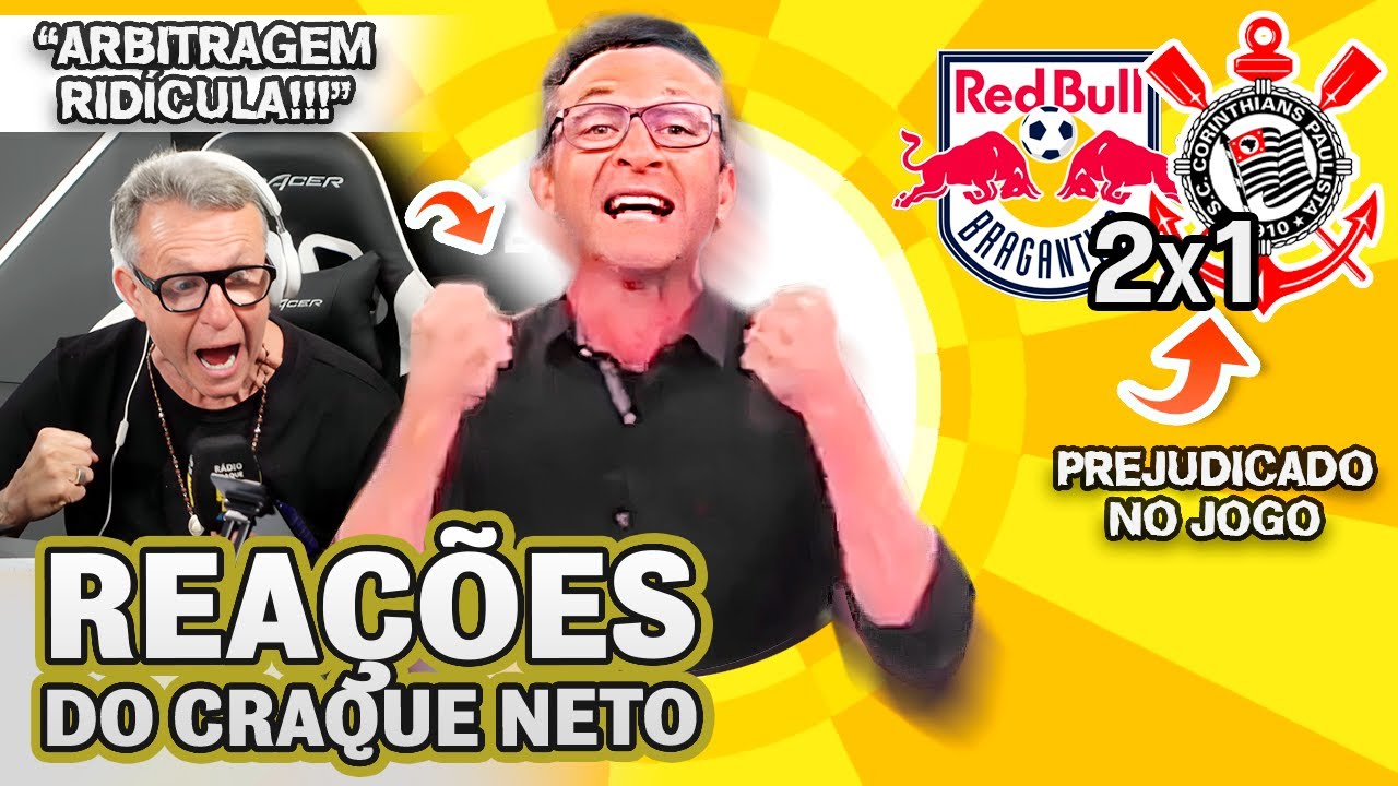 ISSO &Eacute; UMA VERGONHA! OLHA COMO O CRAQUE NETO REAGIU A BRAGANTINO 2X1 CORINTHIANS PELO BRASILEIR&Atilde;O