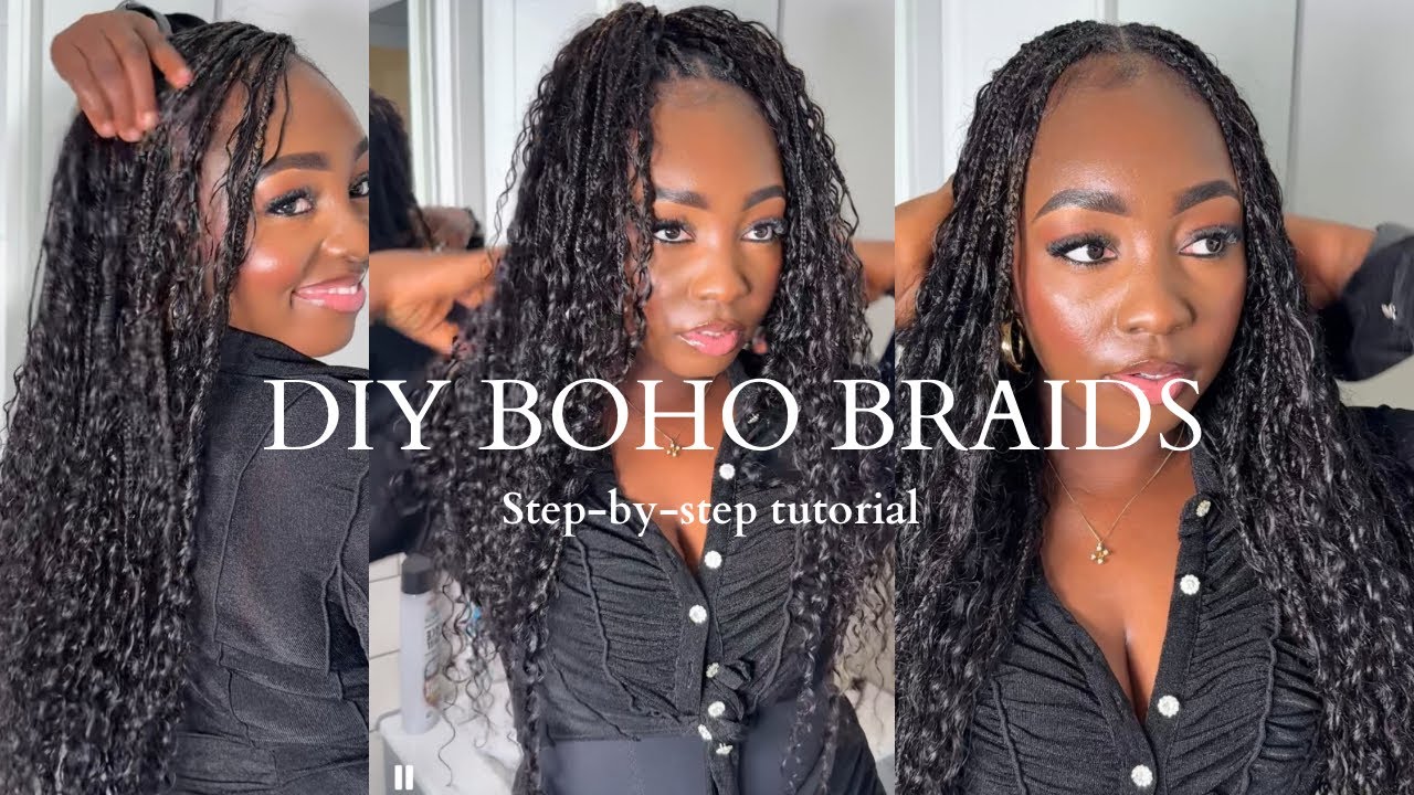 DIY Boho Braids Tutorial | step-by-step for Beginners 