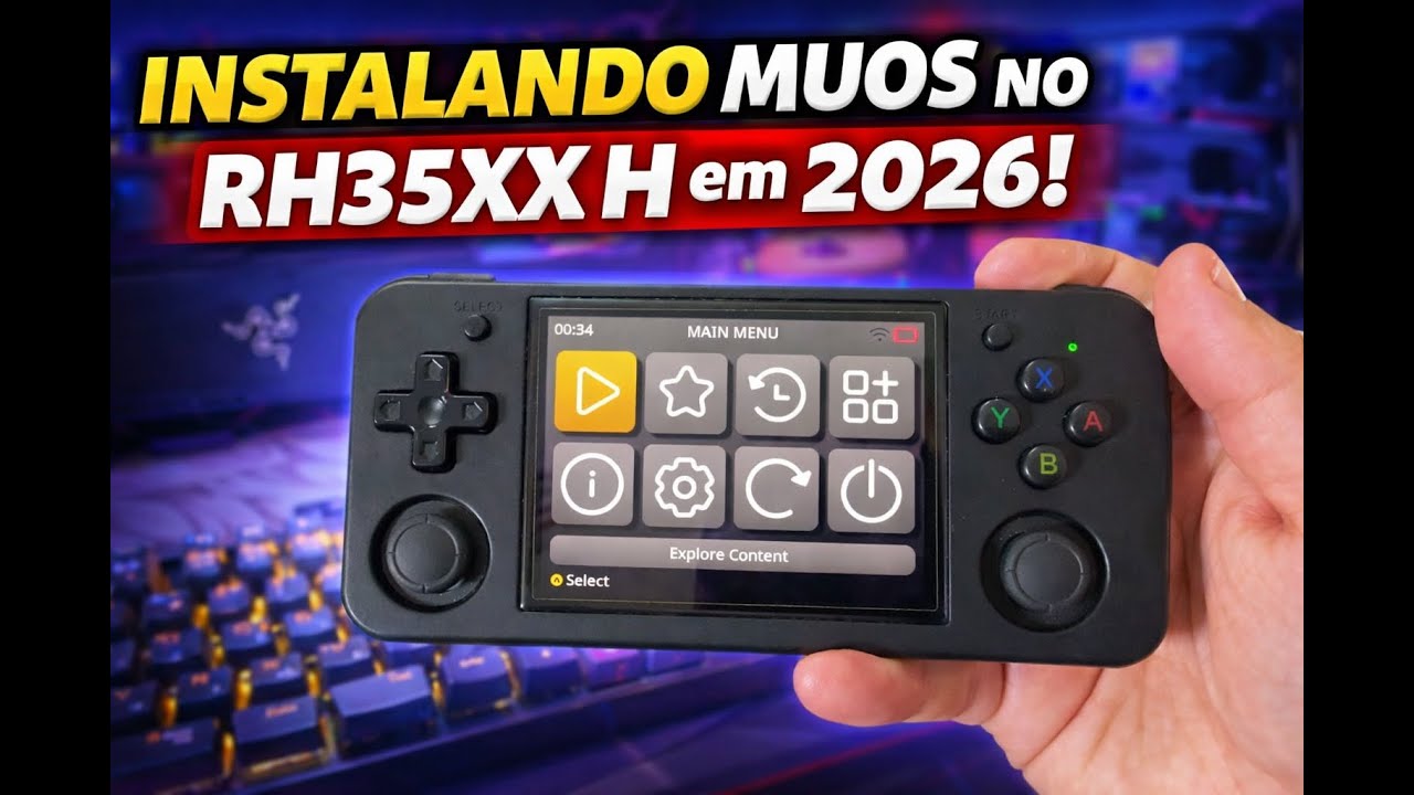 Instalando o MUOS em 2026! Anbernic Rg35xxH simples e prático!