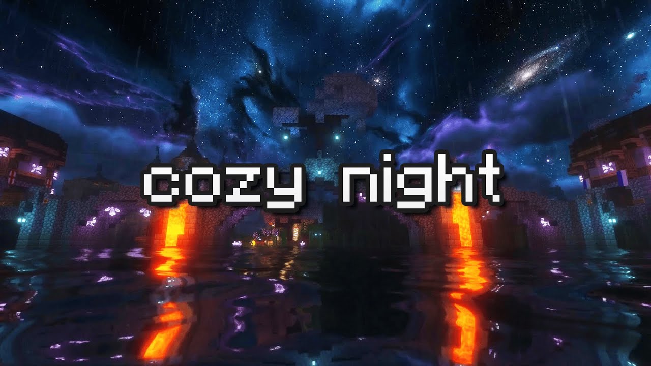 calm your mind💤minecraft music & rain ambience to sleep, relax, focus🌧️