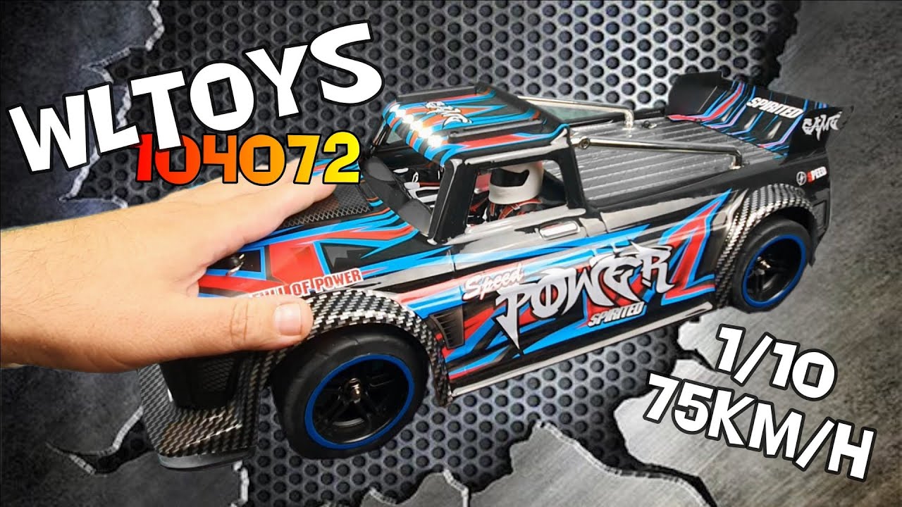WLTOYS 104072 RC 1/10 , 75 km/h, elle brûle le bitume ! (essai complet)