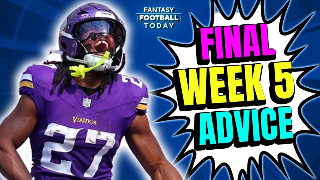 FINAL Week 5 Start/Sit Cheat Sheet Part 1! LIVE Q&A + Actives/Inactives News | 2025 Fantasy Football