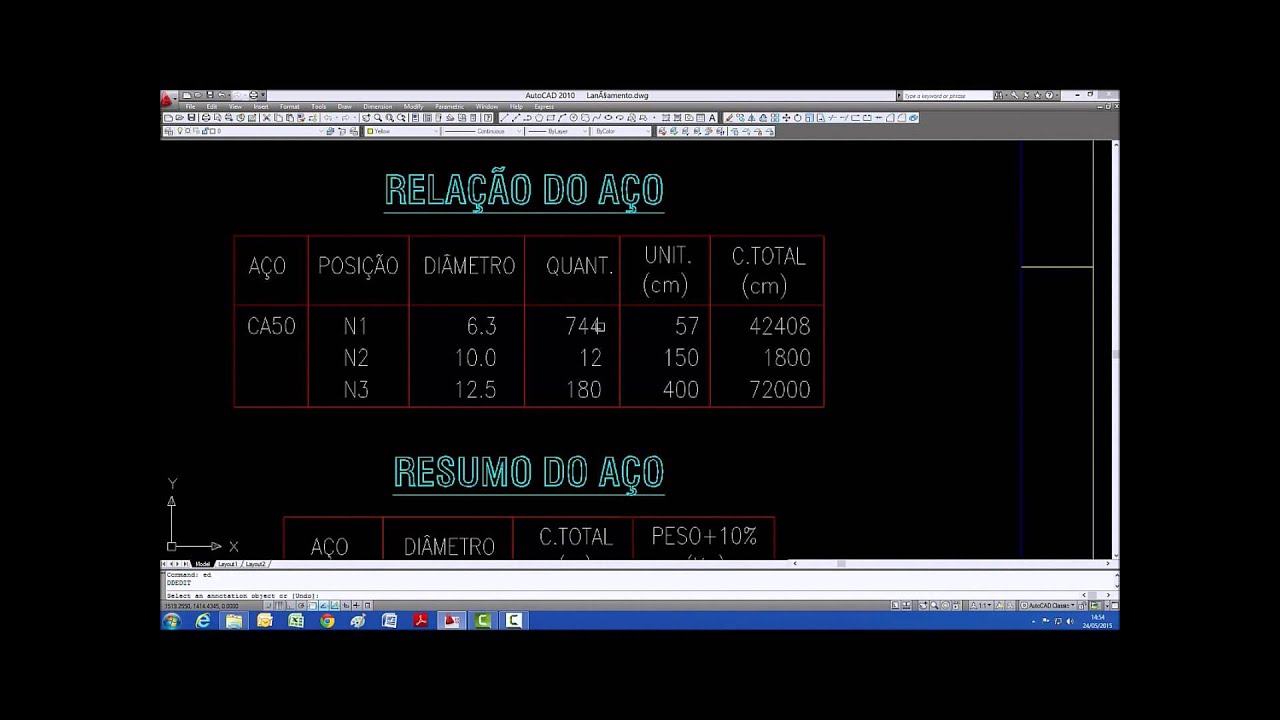 4#Como quantificar Aço,Concreto & Forma | Aprenda a Desenhar Estrutura em Concreto Armado