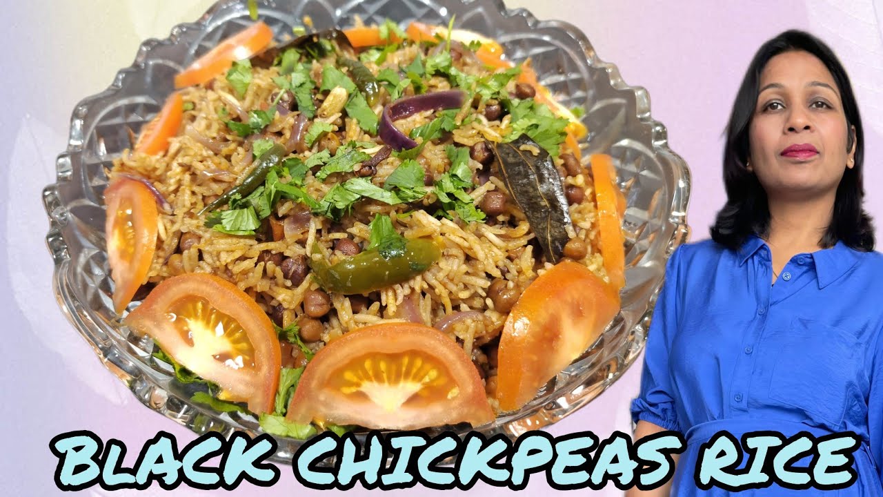 Kala Chana Pulao- Big  flavor, small effort. One pot is all it takes.