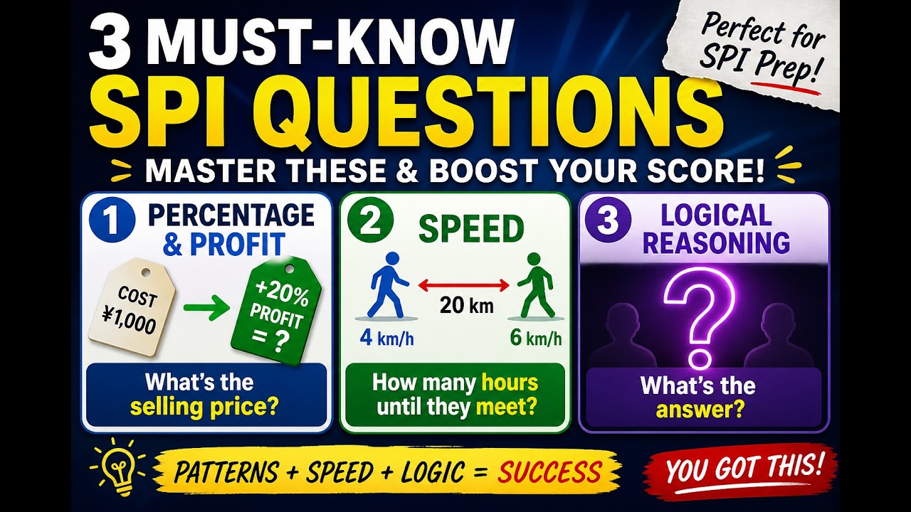 three common types of questions in the SPI test,