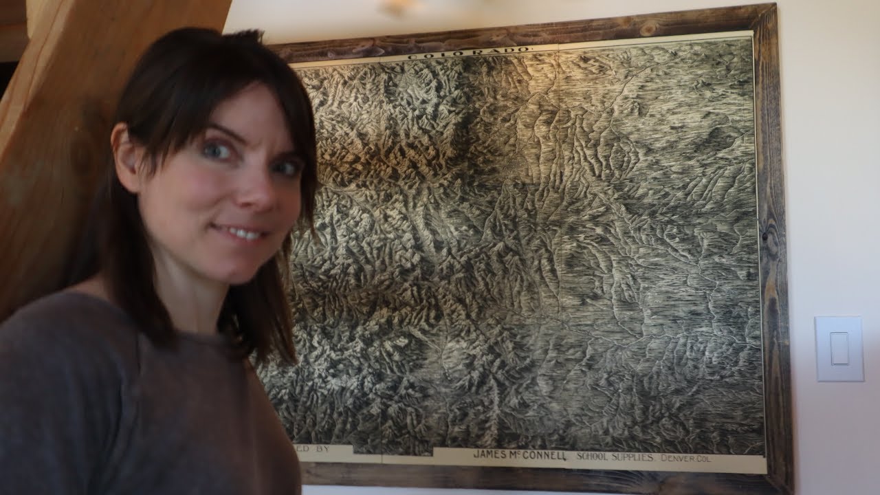 Antique Colorado Map Framing Project is a Surprise!