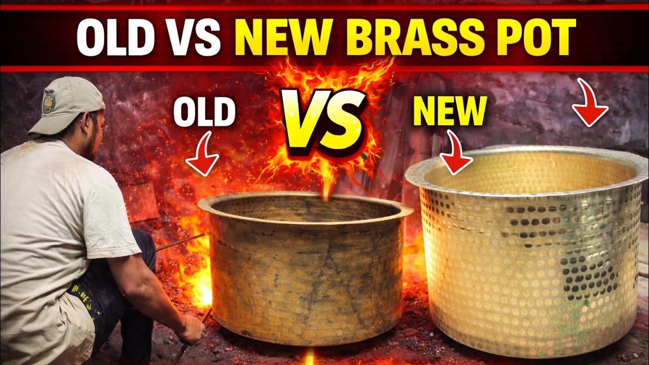 Unbelievable Brass Utensils Restoration  | Brass Pot Old to New Shocking Difference!