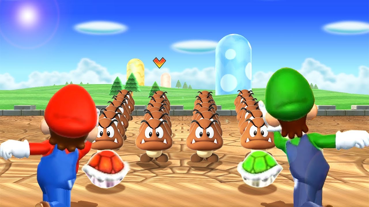 Mario Party 9 Minigames - Mario Vs Luigi Vs Waluigi Vs Yoshi (Master Difficulty)