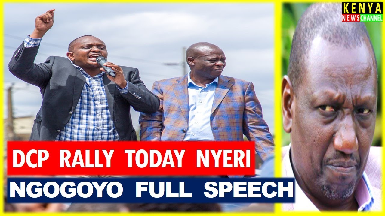 MP Ngogoyo RISKS ARREST again as he Lectures Ruto badly with Gachagua today at DCP Rally Nyeri