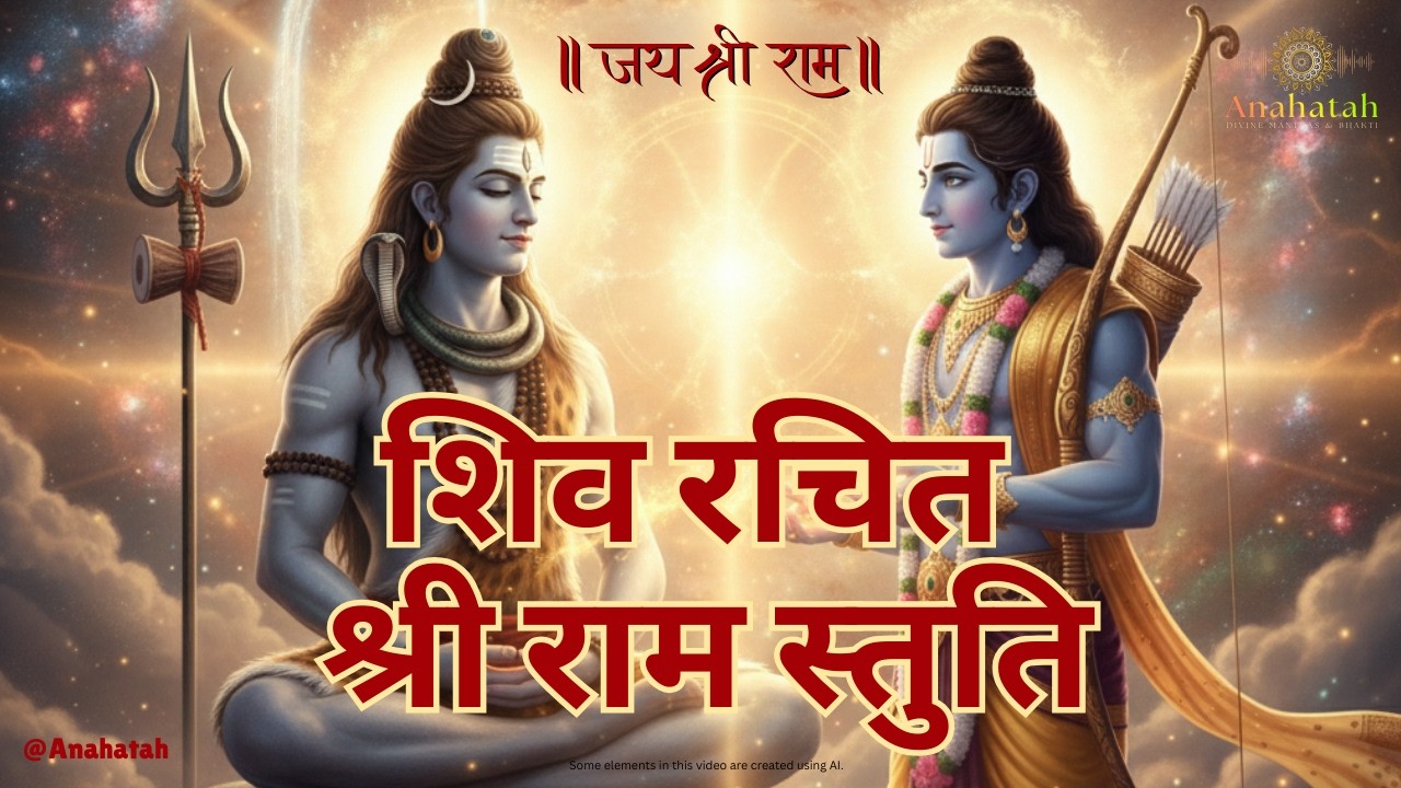 शिव रचित श्री राम स्तुति 🙏 | यह स्तुति सुनते ही मन शांत हो जाता है | दिव्य राम भक्ति