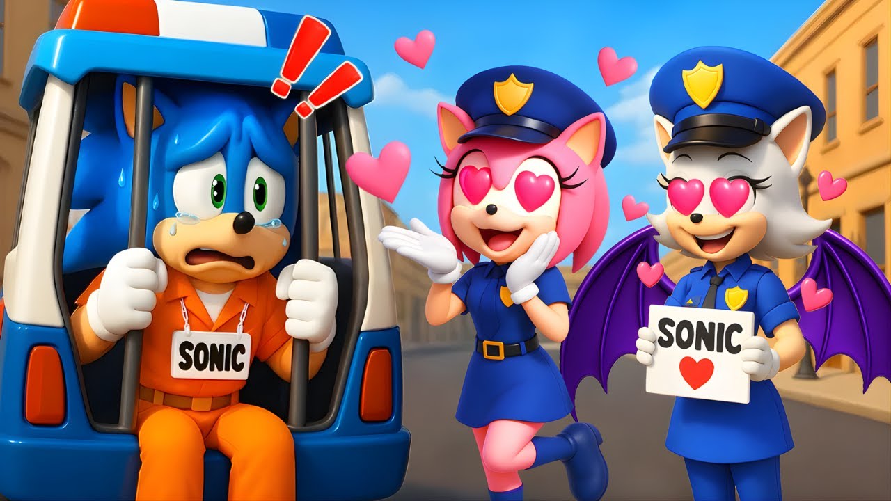 SONIC Runs Away From FAN GIRLS! WHO Will Find HIM First?! | Sonic The Hedgehog 3 Animation