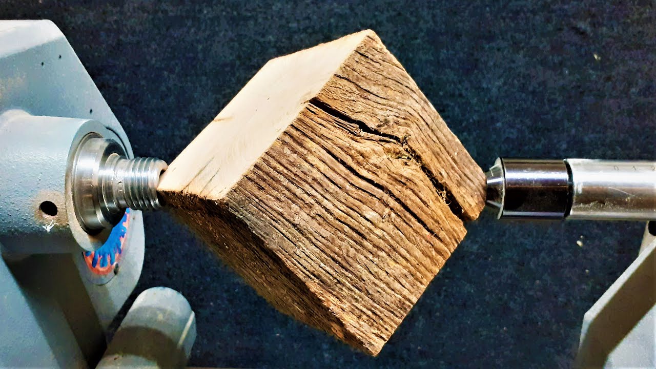 Woodturning - The Cube !! Gate Post #2