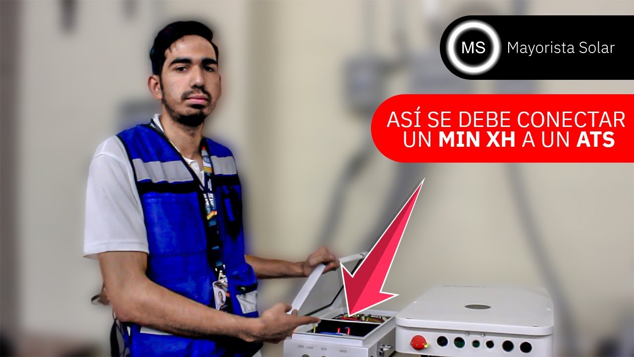 Forma correcta de conectar un ATS  a un MIN XH Growatt