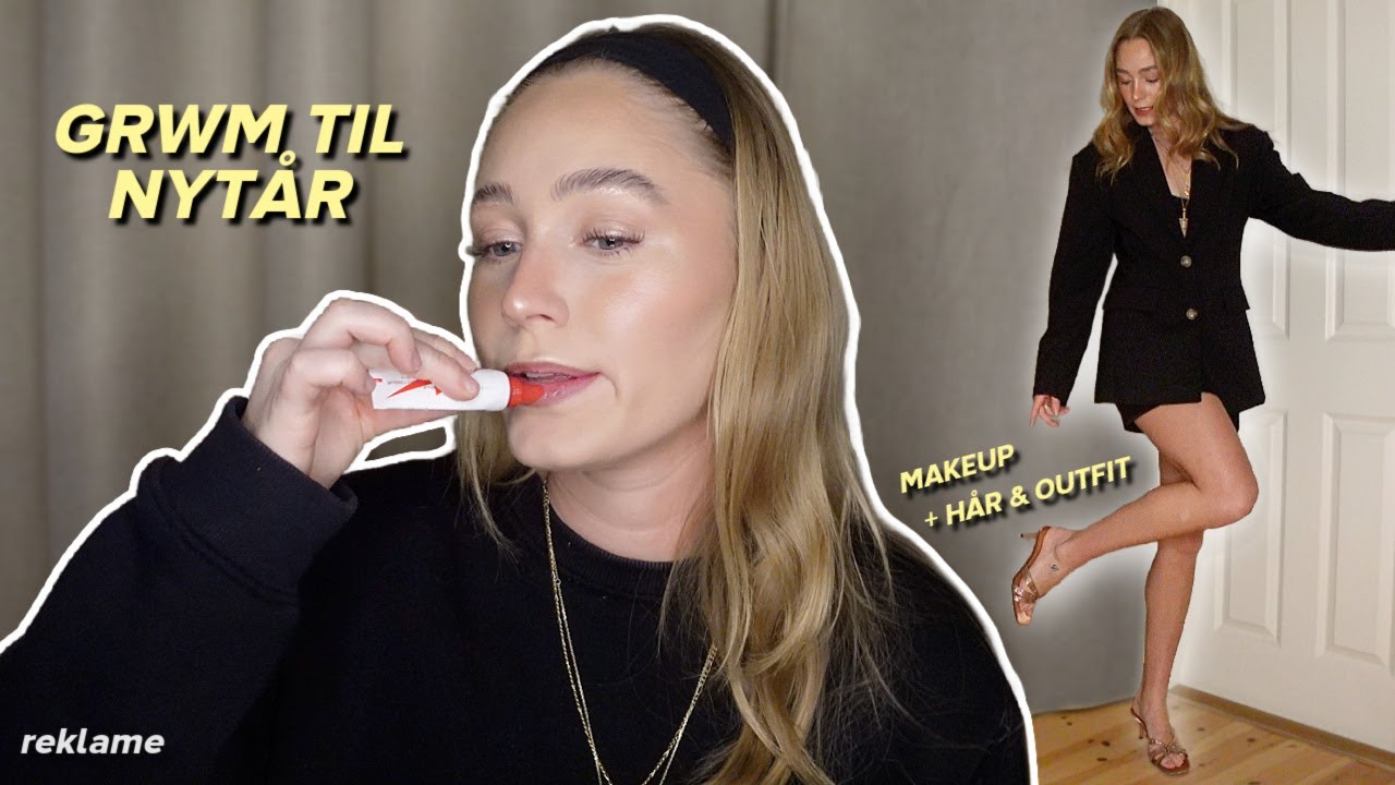G&Oslash;R DIG KLAR MED MIG TIL NYT&Aring;R *Makeup, H&aring;r & Outfit ideer*