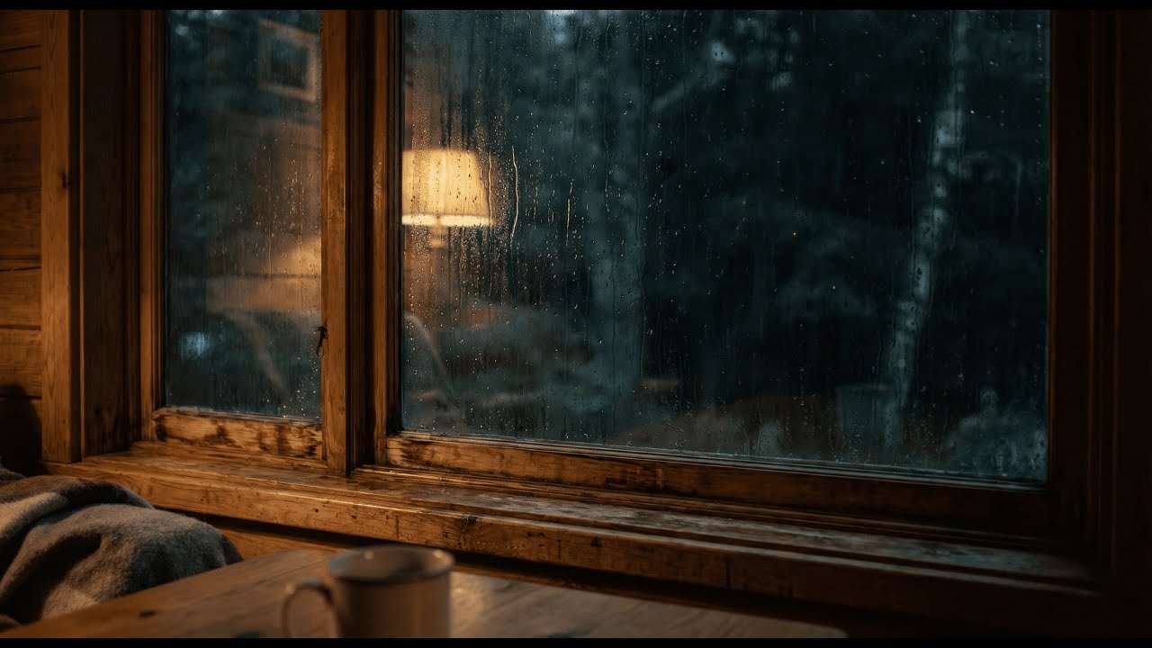 10 Hours of Rain on the Window 🌧️ Cozy Night Ambience for Sleep, Relaxation & Focus