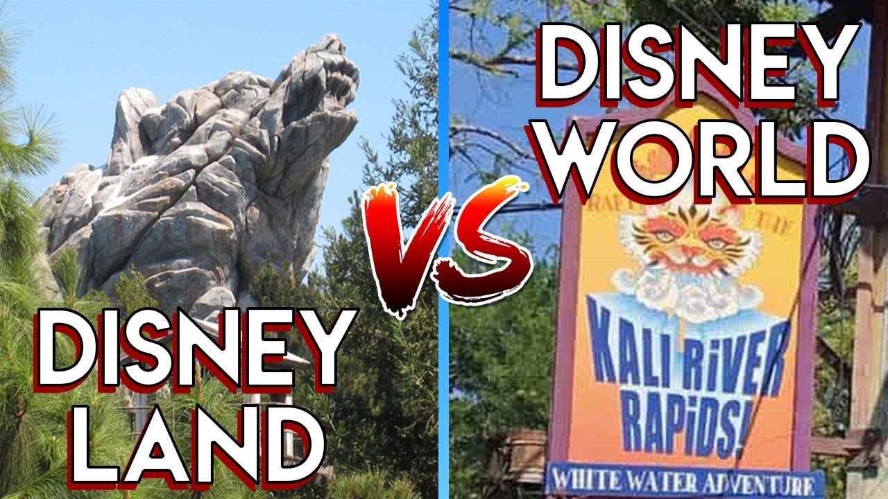 Аттракцион Grizzly River Run ПРОТИВ Kali River Rapids (Диснейленд против Диснейуорлда)