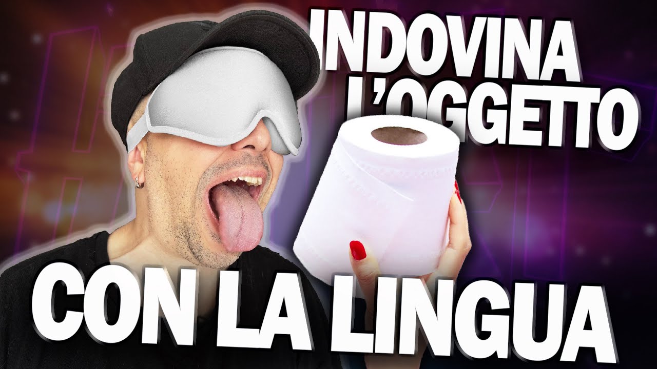 INDOVINA L'OGGETTO CON LA LINGUA 👅.. da BENDATI ! | Challenge