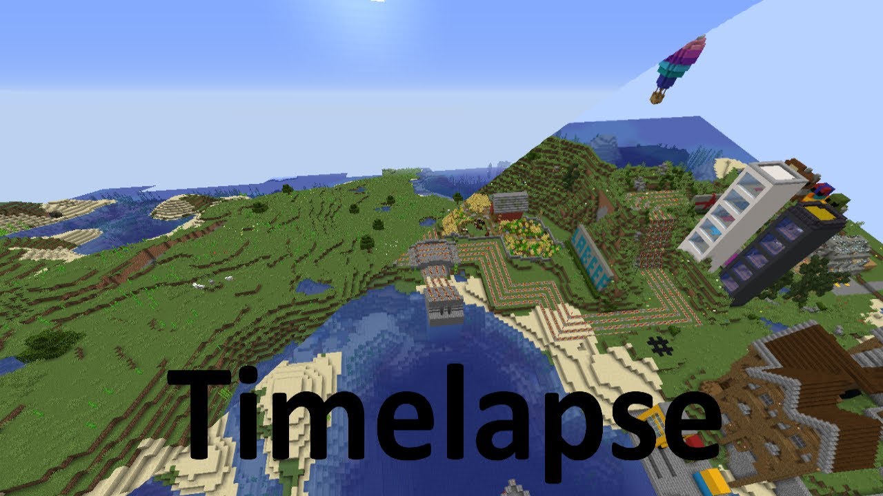 Timelapse / Speedbuild | Minecraft Minjeo Trainz Race Map