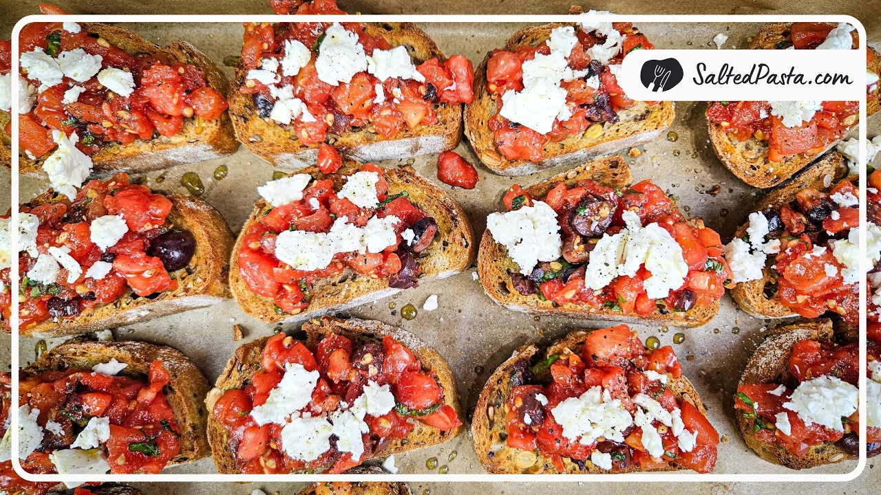 Bruschetta w stylu greckim. HIT!