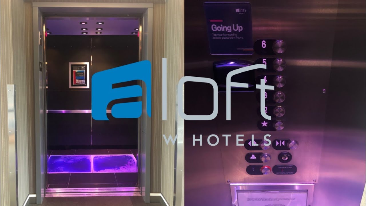 Blacklight! OTIS Traction Elevators-Aloft Hotel SF Airport-Millbrae, CA