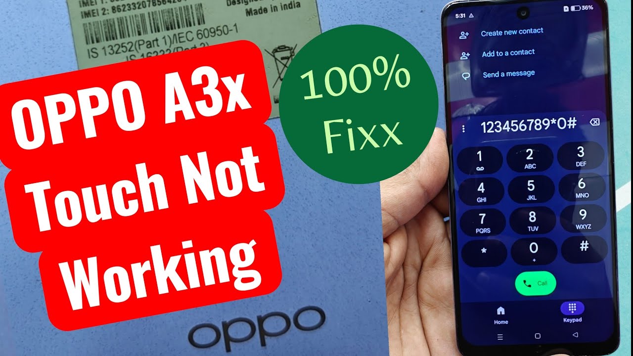 Oppo A3x Touch Not Working Problem Solution | Oppo A3x Touch Screen Fix