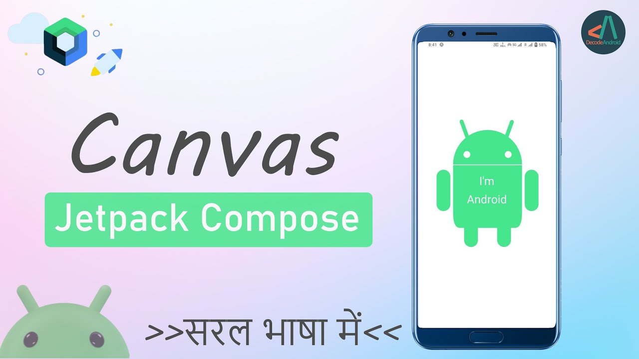 Jetpack Compose Canvas- Draw Android Bot | Custom UI with Canvas #canvas #jetpackcompose