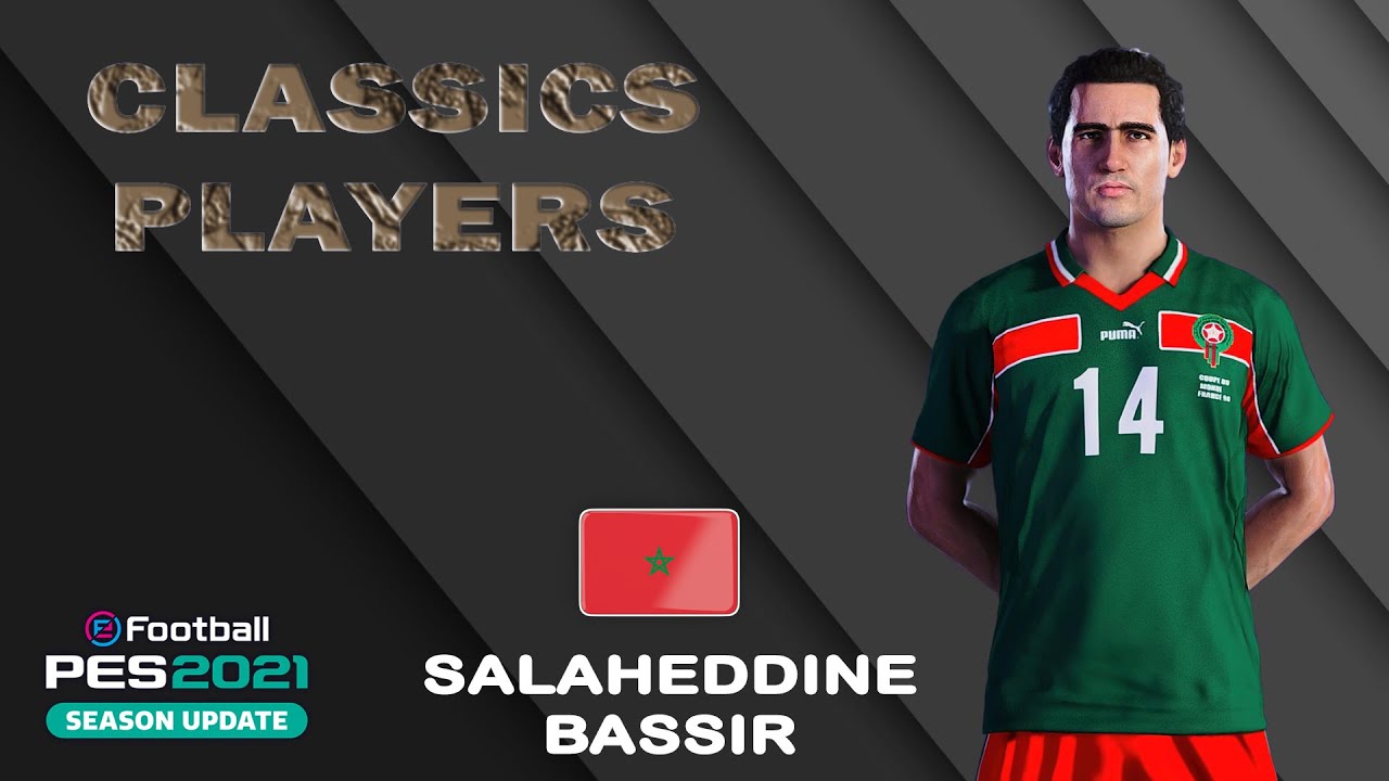 S. BASSIR face+stats (Classics Players) How to create in PES 2021