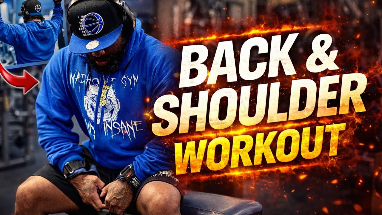 Build a Thick Back & Capped Shoulders | Intense Gym Session #backworkout #shoulderworkout 