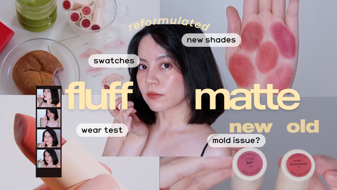 Новые свотчи, варианты сочетаний для губ и обзор матовой помады Sunnies Face Fluffmatte.
