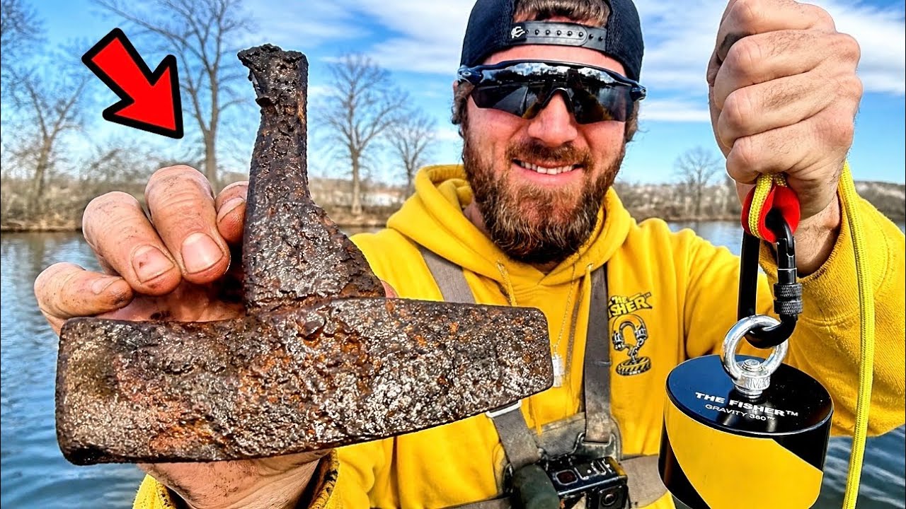 Restoration of Early 1900’s Trojan Woodcutting Axe Found Magnet Fishing!