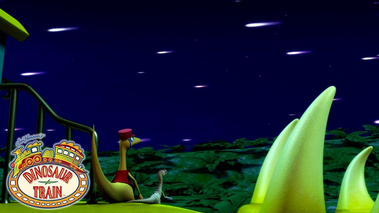 Mr. Conductor Shows Erma the Meteor Shower! | Dinosaur Train