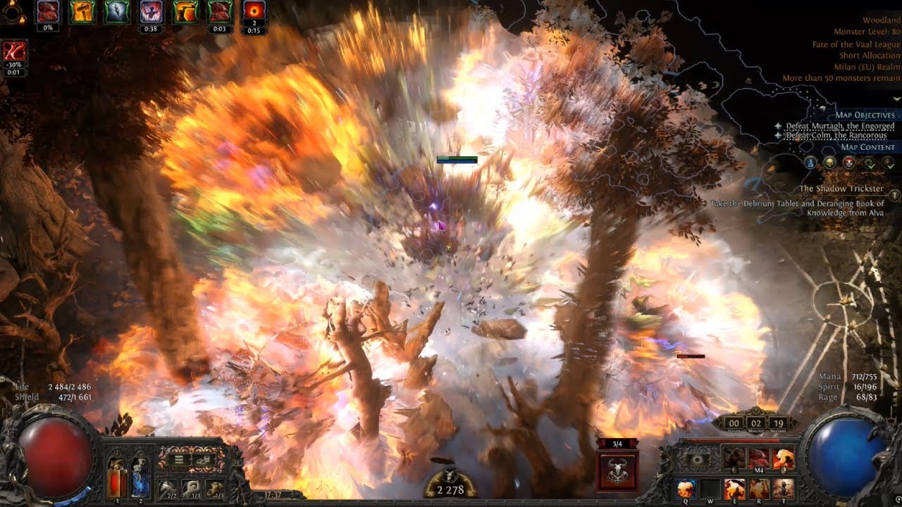 Path of Exile 2 0.4 Shaman druid - Walking calamity + Herald of ice Bear AUTOBOMBER