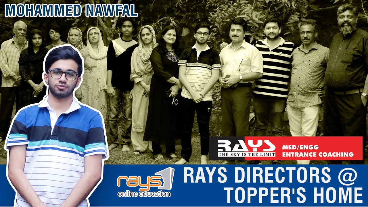 RAYS DIRECTORS @ TOPPER'S HOME |MOHAMMED NAWFAL |RAYS ENTRANCE COACHING CENTER | NEET 2021 |JEE EXAM