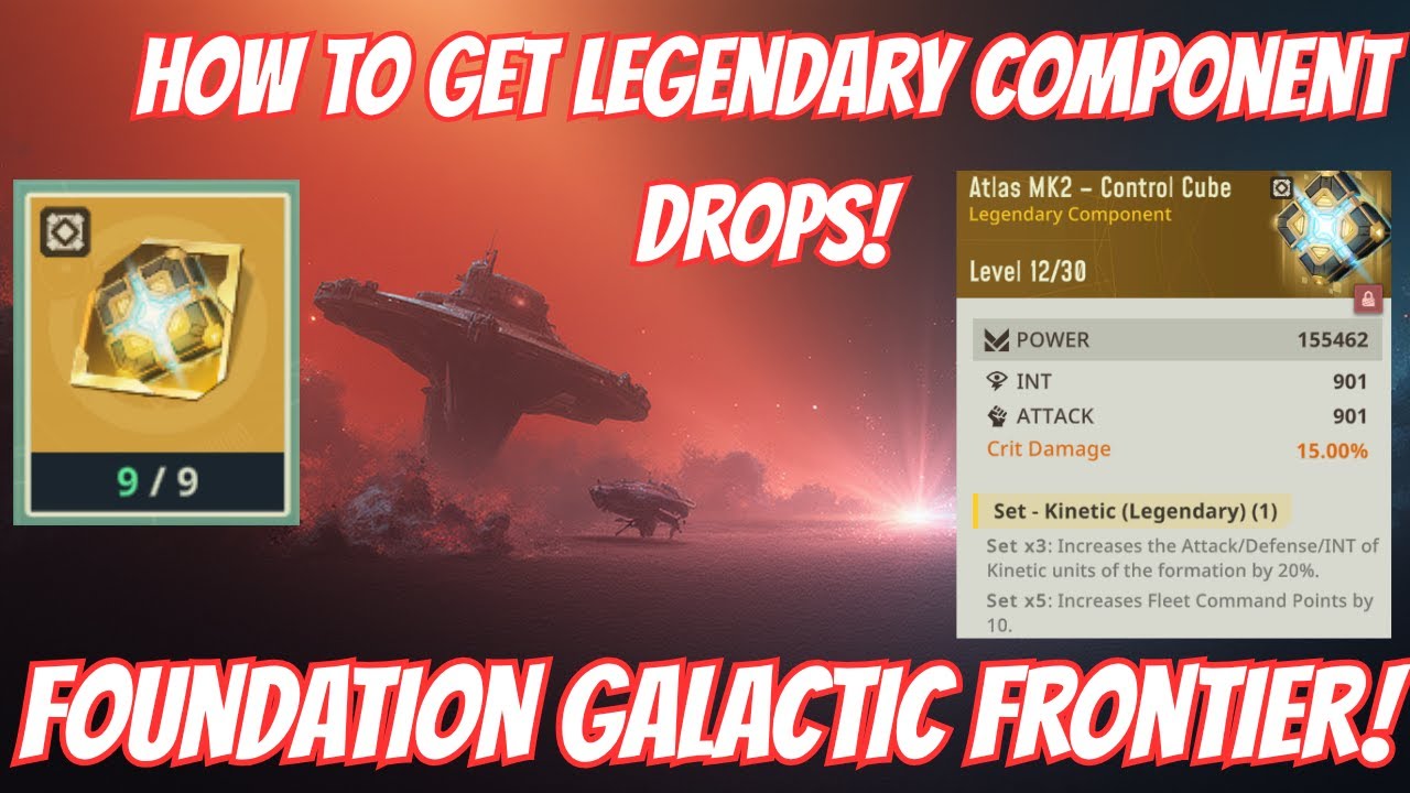 Как получить легендарные компоненты в Foundation Galactic Frontier!