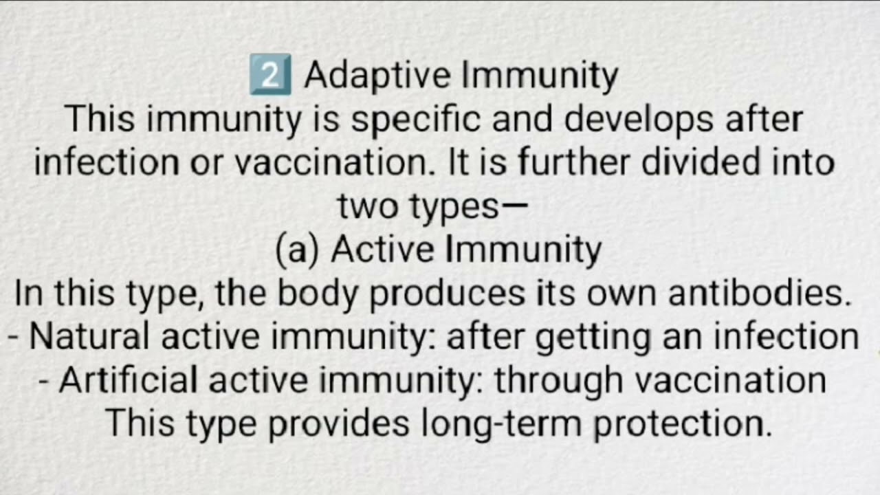 Immunology and it's types #zoology #class #biology #thanksforwatching