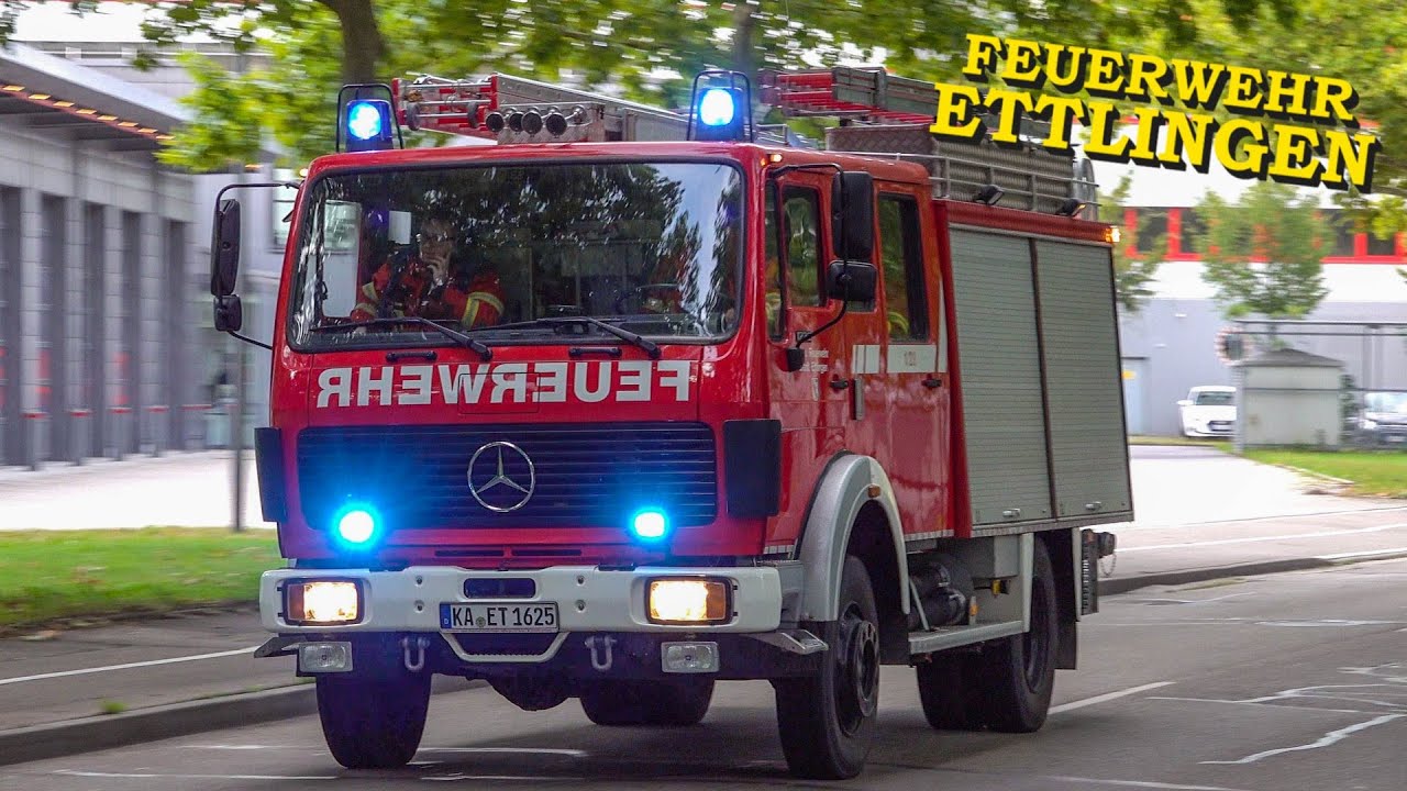 [FEUERWEHR ETTLINGEN] - Einsatzfahrten zu Brandeinsätzen - | TLF (ALT & NEU) & WLF AB-LÜFTER & MTW
