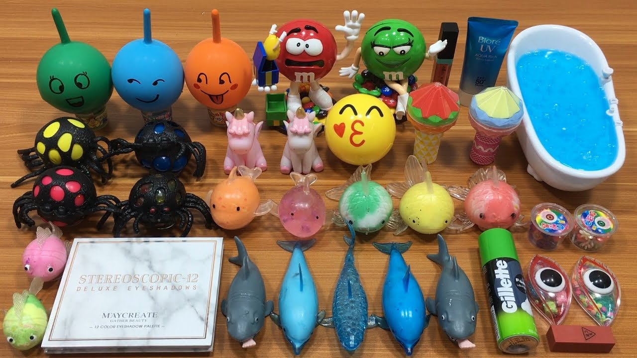 Mixing Random Things Into Homemade Slime ! Relaxing Satisfying Slime