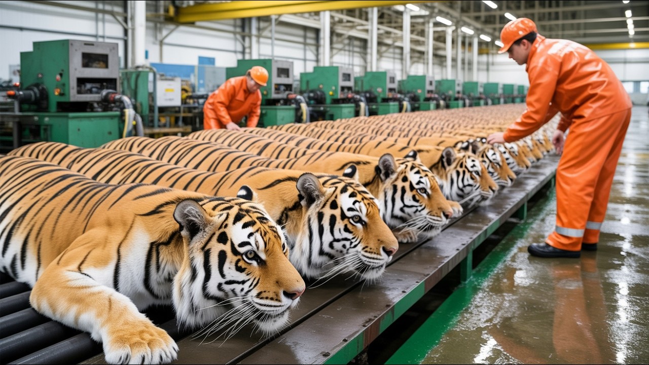 Inside the Tiger Leather Factory &mdash; How Spotted Hides Become Luxury Travel Bags (Full ASMR Process)