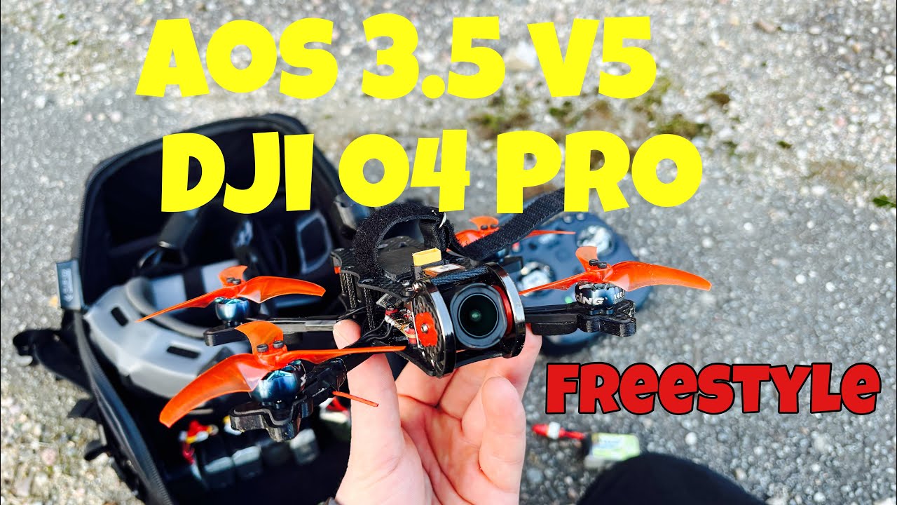 Aos 3.5 v5 Dji o4 Pro test flight goggle view & sitckcam on last pack Abaco