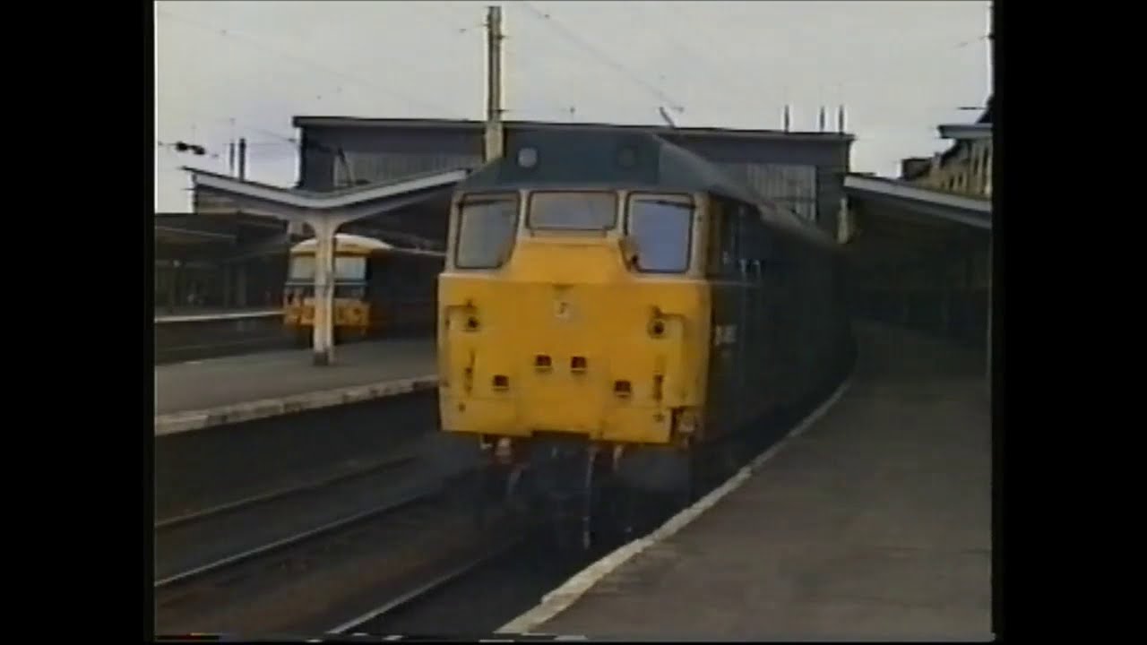Rails in Carlisle 1989. 85/86/87/90 passing through, good old days?