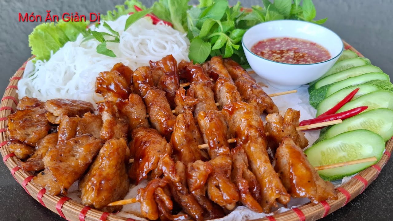 Thịt Chay Xiên Que ,Dai ngon không bị khô ,Tại nhà /Món Ăn Giản Dị