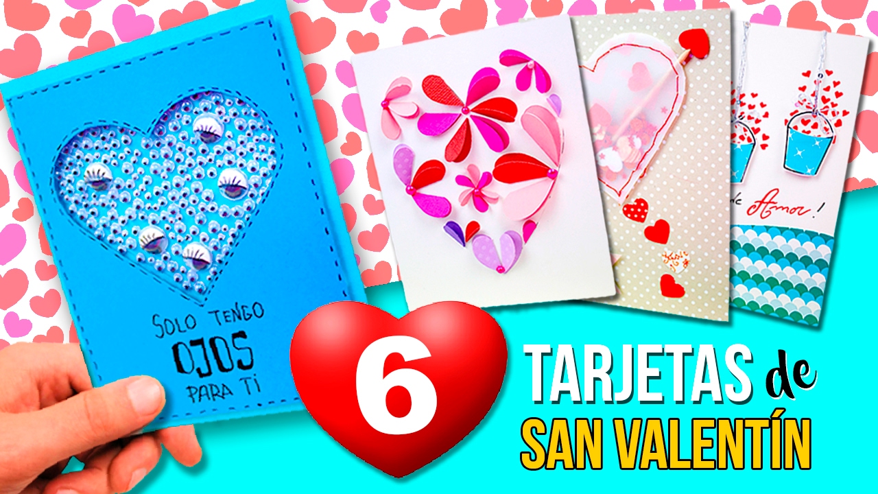 💌 6 ORIGINALES Tarjetas San Valentin FÁCILES de PINTEREST! * DIY MANUALIDADES Día de los Enamorados