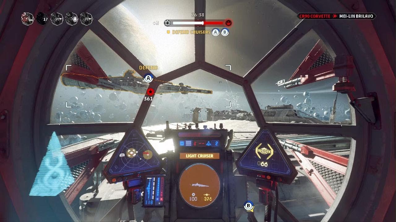 Star Wars Squadrons AI Fleet Battle Esseles
