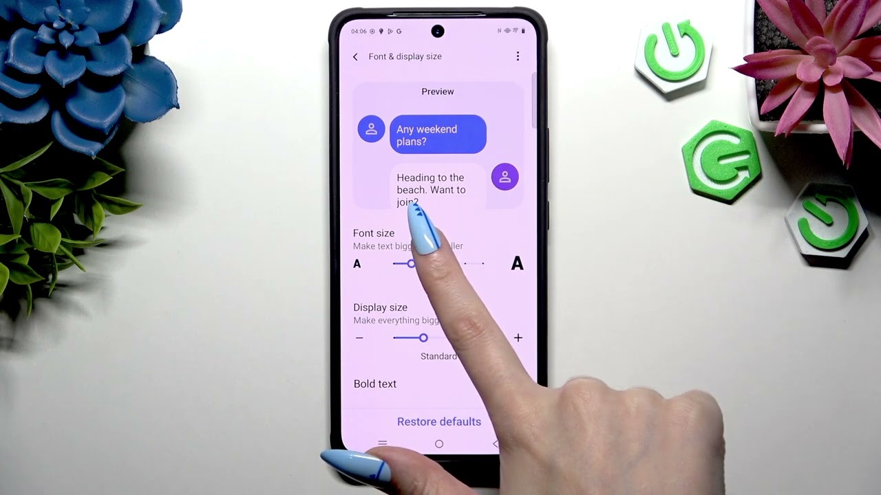 VIVO iQOO Z10 &ndash; How to Change Font Size