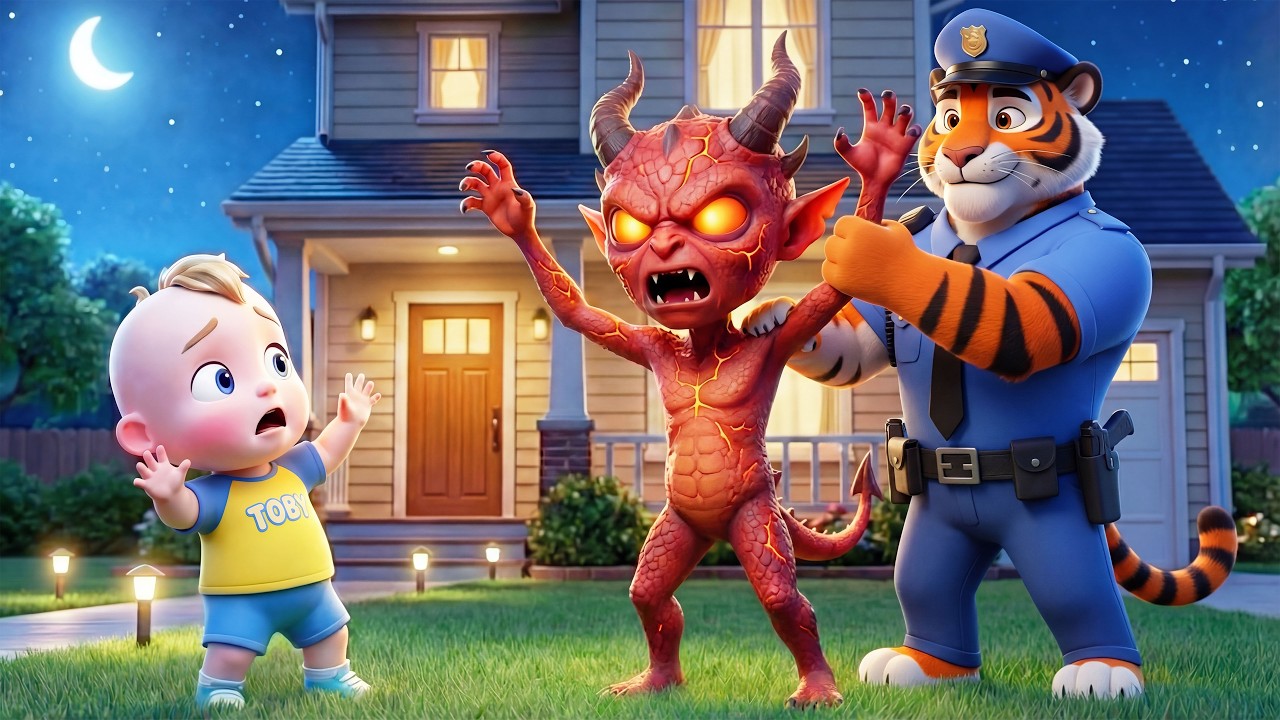 Monster at the Door | Monsters Scary Nursery Rhymes Song for Kids | Toby Nursery Rhyme