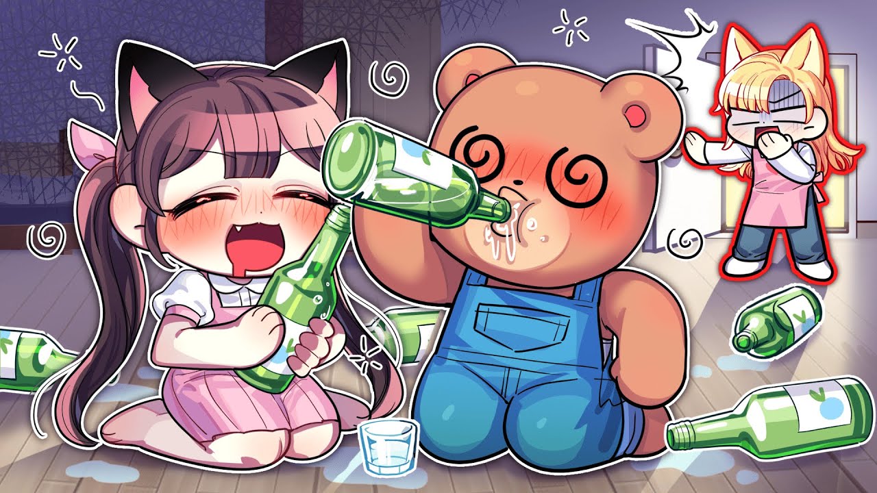 대참사 발생! 아빠 술이 궁금했어! 술이 그렇게 맛있나? 몰래 술을 먹어봐요!🍺